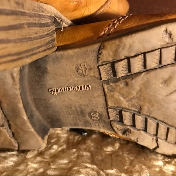 𝅺reiker women’s leather ankle boots. Camel colour. Size 8 - Picture 4 of 5